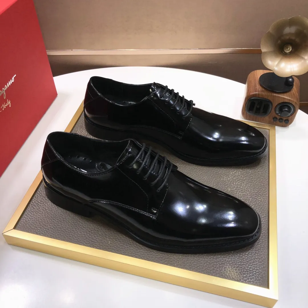 Men's shoes💰480💰[Ferragamo/Ferragamo] The latest model in the counter. Original imported high-quality cowhide with open sides + imported sheepskin lining + original luxury metal buckle + original combination outsole. Comparison without pressure. 38--45 (45 is custom-made and cannot be returned or exchanged)